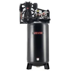VEVOR 60 Gallons Heavy-Duty Air Compressor, 5HP 12 SCFM at 90PSI Air Compressors Max 145PSI Pressure, Oil-Lubricated Compressor Tank for Industrial Manufacturing, Large Workshops (230V 60Hz, No-Plug)