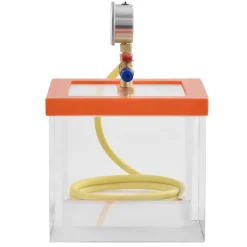 VEVOR 2 Gallon Vacuum Chamber, Upgraded Multipurpose Acrylic Vacuum Degassing Chamber, Transparent Vacuum Chamber, for Resin Degassing, Silica Gel Degassing, Gypsum Degassing and Vacuum Extraction