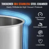 VEVOR 3 Gallon Vacuum Chamber, Upgraded Tempered Glass Lid Vacuum Degassing Chamber, 304 Stainless Steel Chamber, for Stabilizing Wood, Resin Degassing, Silicone Degassing and Plaster Degassing