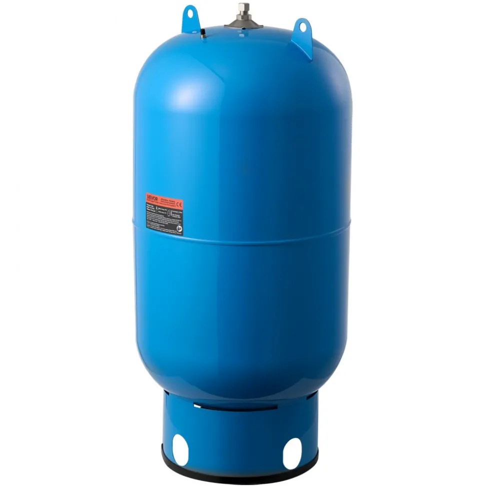 VEVOR 34-Gallon Vertical Well Pressure Tank, Pre-Charged Pressurized Water Tank for Well Pumps, Heavy-Duty Carbon Steel Water Storage Container for Home, School, Farm & Irrigation Systems