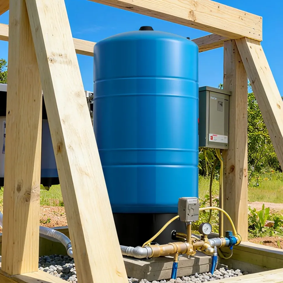 VEVOR 20-Gallon Vertical Well Pressure Tank, Pre-Charged Pressurized Water Tank for Well Pumps, Heavy-Duty Carbon Steel Water Storage Container for Home, School, Farm & Irrigation Systems