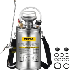 VEVOR 1.5Gal Stainless Steel Sprayer, Set with 16