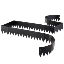 VEVOR Galvanized Steel Landscape Edging, 6-Pack 40 x 8 Inch Metal Edging for Landscaping with 6 Mounting Clips, Bendable Metal Garden Edge Border for Flower Bed, Yard Pathway, Black