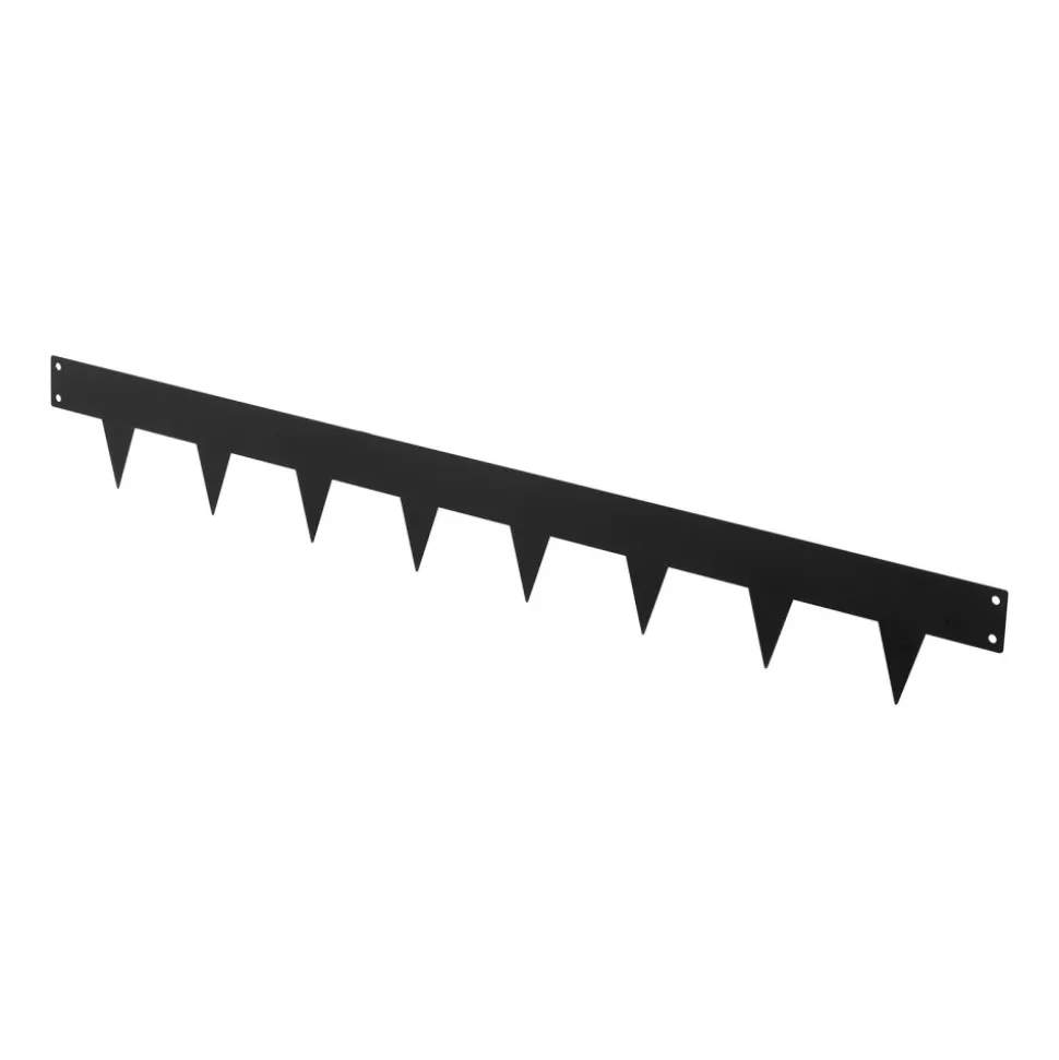 VEVOR Galvanized Steel Landscape Edging, 10-Pack 40 x 4.5 Inch Metal Edging for Landscaping with 11 Mounting Clips, Heavy Duty Metal Garden Edge Border for Flower Bed, Yard Pathway, Black