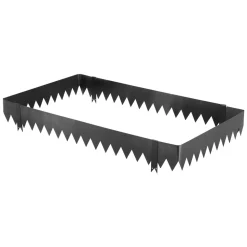 VEVOR Galvanized Steel Landscape Edging, 30-Pack 40 x 6 Inch Metal Edging for Landscaping with 32 Mounting Clips, Heavy Duty Metal Garden Edge Border for Flower Bed, Yard Pathway, Black