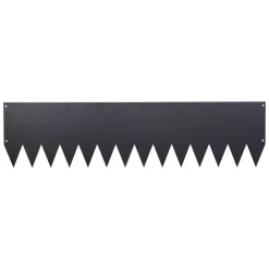 VEVOR Galvanized Steel Landscape Edging, 6-Pack 40 x 10 Inch Metal Edging for Landscaping with 8 Mounting Clips, Heavy Duty Metal Garden Edge Border for Flower Bed, Yard Pathway, Black
