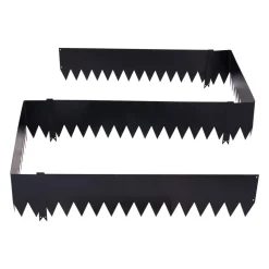 VEVOR Galvanized Steel Landscape Edging, 6-Pack 40 x 10 Inch Metal Edging for Landscaping with 8 Mounting Clips, Heavy Duty Metal Garden Edge Border for Flower Bed, Yard Pathway, Black