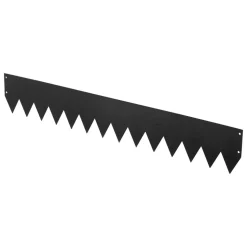 VEVOR Galvanized Steel Landscape Edging, 24-Pack 40 x 6 Inch Metal Edging for Landscaping with 26 Mounting Clips, Heavy Duty Metal Garden Edge Border for Flower Bed, Yard Pathway, Black