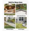 VEVOR Galvanized Steel Landscape Edging, 50 ft x 6 in Metal Edging for Landscaping with Gloves, Easy-to-Install Bendable Metal Strips, Heavy Duty Metal Garden Edge Border for Flower Bed, Yard Pathway