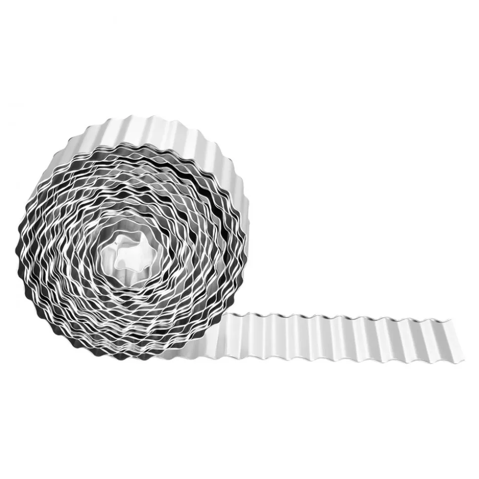 VEVOR Galvanized Steel Landscape Edging, 50 ft x 6 in Metal Edging for Landscaping with Gloves, Easy-to-Install Bendable Metal Strips, Heavy Duty Metal Garden Edge Border for Flower Bed, Yard Pathway