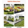 VEVOR Galvanized Steel Landscape Edging, 24-Pack 40 x 8 Inch Metal Edging for Landscaping with 26 Mounting Clips, Heavy Duty Metal Garden Edge Border for Flower Bed, Yard Pathway, Black
