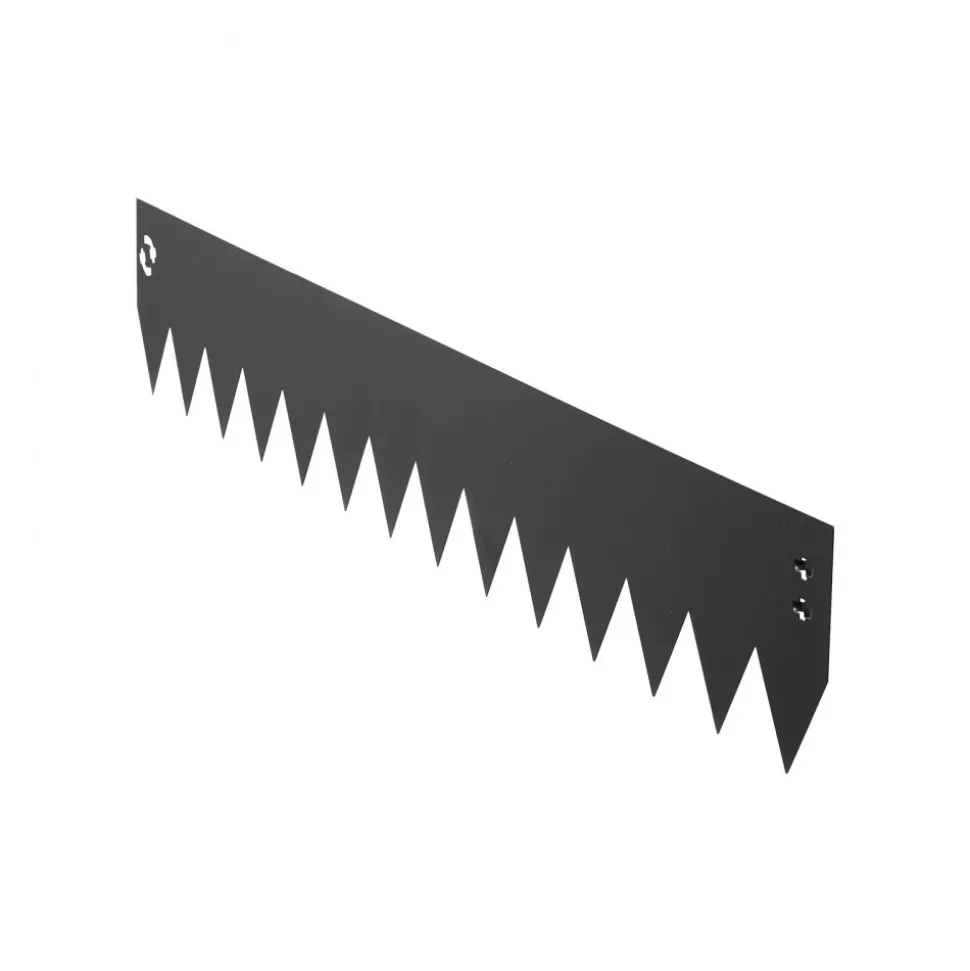 VEVOR Galvanized Steel Landscape Edging, 6-Pack 40 x 6 Inch Metal Edging for Landscaping with 6 Mounting Clips, Bendable Metal Garden Edge Border for Flower Bed, Yard Pathway, Black