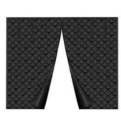 VEVOR Garage Door Screen for Winter, 10x8FT, Garage Door Insulation Kit, Magnetic Thermal Insulated Door Curtain with 300D Oxford Fabric Heavy Duty Weighted Bottom, Easy Assembly for Garage Door