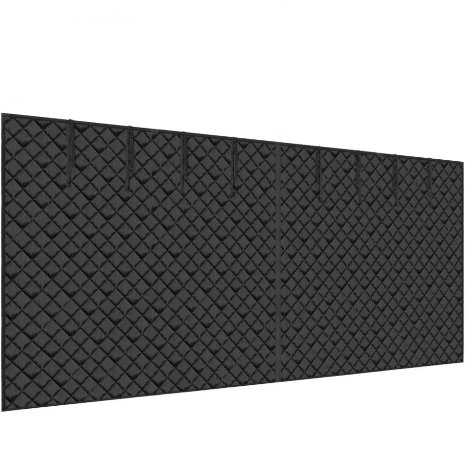 VEVOR Garage Door Screen for Winter, 18x7FT, Garage Door Insulation Kit, Magnetic Thermal Insulated Door Curtain with 300D Oxford Fabric Heavy Duty Weighted Bottom, Easy Assembly for Garage Door