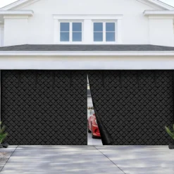 VEVOR Garage Door Screen for Winter, 18x7FT, Garage Door Insulation Kit, Magnetic Thermal Insulated Door Curtain with 300D Oxford Fabric Heavy Duty Weighted Bottom, Easy Assembly for Garage Door