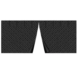 VEVOR Garage Door Screen for Winter, 18x7FT, Garage Door Insulation Kit, Magnetic Thermal Insulated Door Curtain with 300D Oxford Fabric Heavy Duty Weighted Bottom, Easy Assembly for Garage Door