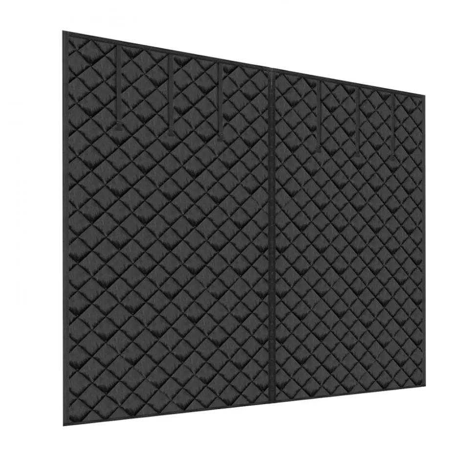 VEVOR Garage Door Screen for Winter, 9x7FT, Garage Door Insulation Kit, Magnetic Thermal Insulated Door Curtain with 300D Oxford Fabric Heavy Duty Weighted Bottom, Easy Assembly for Garage Door