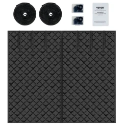 VEVOR Garage Door Screen for Winter, 9x7FT, Garage Door Insulation Kit, Magnetic Thermal Insulated Door Curtain with 300D Oxford Fabric Heavy Duty Weighted Bottom, Easy Assembly for Garage Door