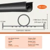 VEVOR Garage Door Seals Bottom Rubber, U Shape +O Ring Garage Door Weather Stripping, Universal Weatherproof Threshold Buffering Sealing Rubber , 5/16 inch T-ends and 3 3/4 inch Width (16 Ft, Black)