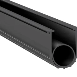 VEVOR Garage Door Seals Bottom Rubber, U Shape +O Ring Garage Door Weather Stripping, Universal Weatherproof Threshold Buffering Sealing Rubber , 5/16 inch T-ends and 3 3/4 inch Width (16 Ft, Black)