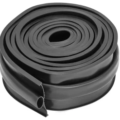 VEVOR Garage Door Seals Bottom Rubber, U Shape +O Ring Garage Door Weather Stripping, Universal Weatherproof Threshold Buffering Sealing Rubber , 5/16 inch T-ends and 3 3/4 inch Width (16 Ft, Black)