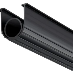 VEVOR Garage Door Seals Bottom Rubber, U Shape +O Ring Garage Door Weather Stripping, Universal Weatherproof Threshold Buffering Sealing Rubber , 5/16 inch T-ends and 3 3/4 inch Width (16 Ft, Black)