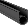 VEVOR Garage Door Seals Bottom Rubber, U Shape +O Ring Garage Door Weather Stripping, Universal Weatherproof Threshold Buffering Sealing Rubber , 5/16 inch T-ends and 3 3/4 inch Width (10 Ft, Black)