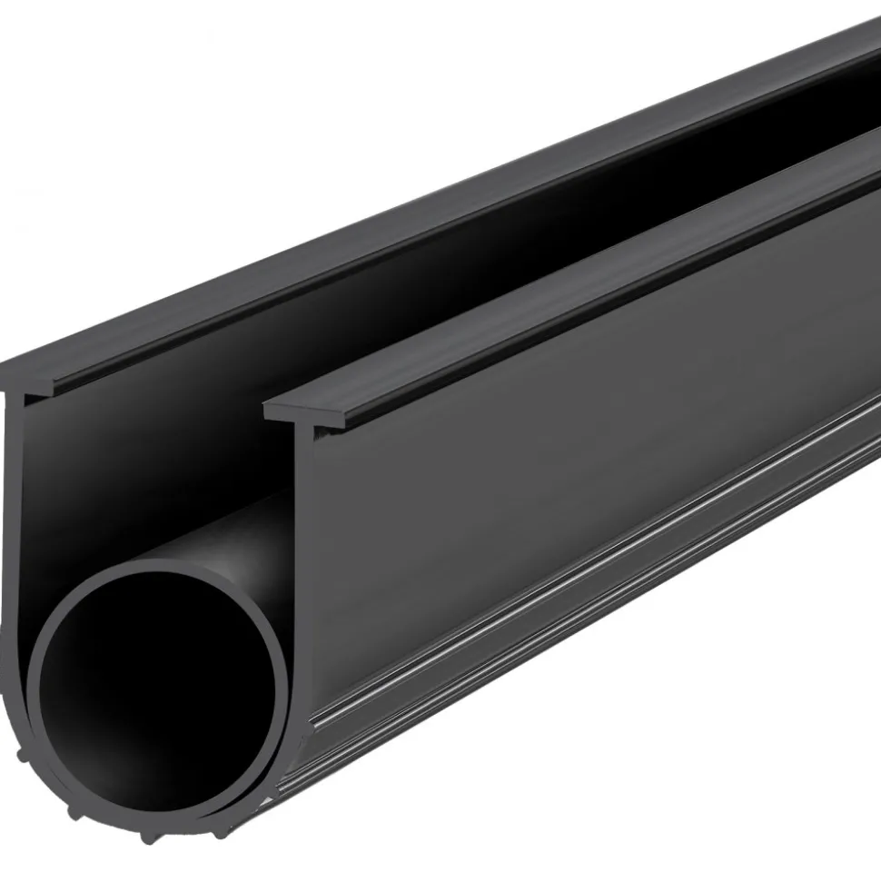 VEVOR Garage Door Seals Bottom Rubber, U Shape +O Ring Garage Door Weather Stripping, Universal Weatherproof Threshold Buffering Sealing Rubber , 5/16 inch T-ends and 3 3/4 inch Width (10 Ft, Black)