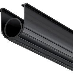 VEVOR Garage Door Seals Bottom Rubber, U Shape +O Ring Garage Door Weather Stripping, Universal Weatherproof Threshold Buffering Sealing Rubber , 5/16 inch T-ends and 3 3/4 inch Width (10 Ft, Black)