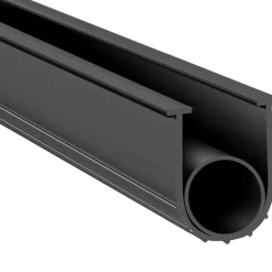 VEVOR Garage Door Seals Bottom Rubber, U Shape +O Ring Garage Door Weather Stripping, Universal Weatherproof Threshold Buffering Sealing Rubber , 5/16 inch T-ends and 3 3/4 inch Width (20 Ft, Black)