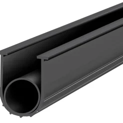 VEVOR Garage Door Seals Bottom Rubber, U Shape +O Ring Garage Door Weather Stripping, Universal Weatherproof Threshold Buffering Sealing Rubber , 5/16 inch T-ends and 3 3/4 inch Width (20 Ft, Black)