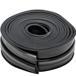VEVOR Garage Door Seals Bottom Rubber, U Shape +O Ring Garage Door Weather Stripping, Universal Weatherproof Threshold Buffering Sealing Rubber , 5/16 inch T-ends and 3 3/4 inch Width (20 Ft, Black)