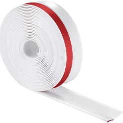 VEVOR Garage Door Seal Top and Sides Seal Strip, 34 FT Universal Weather Stripping Replacement Soft and Hard Composite, Weatherproofing Garage Door TPE Seals with Adhesive Backed and Screws, White
