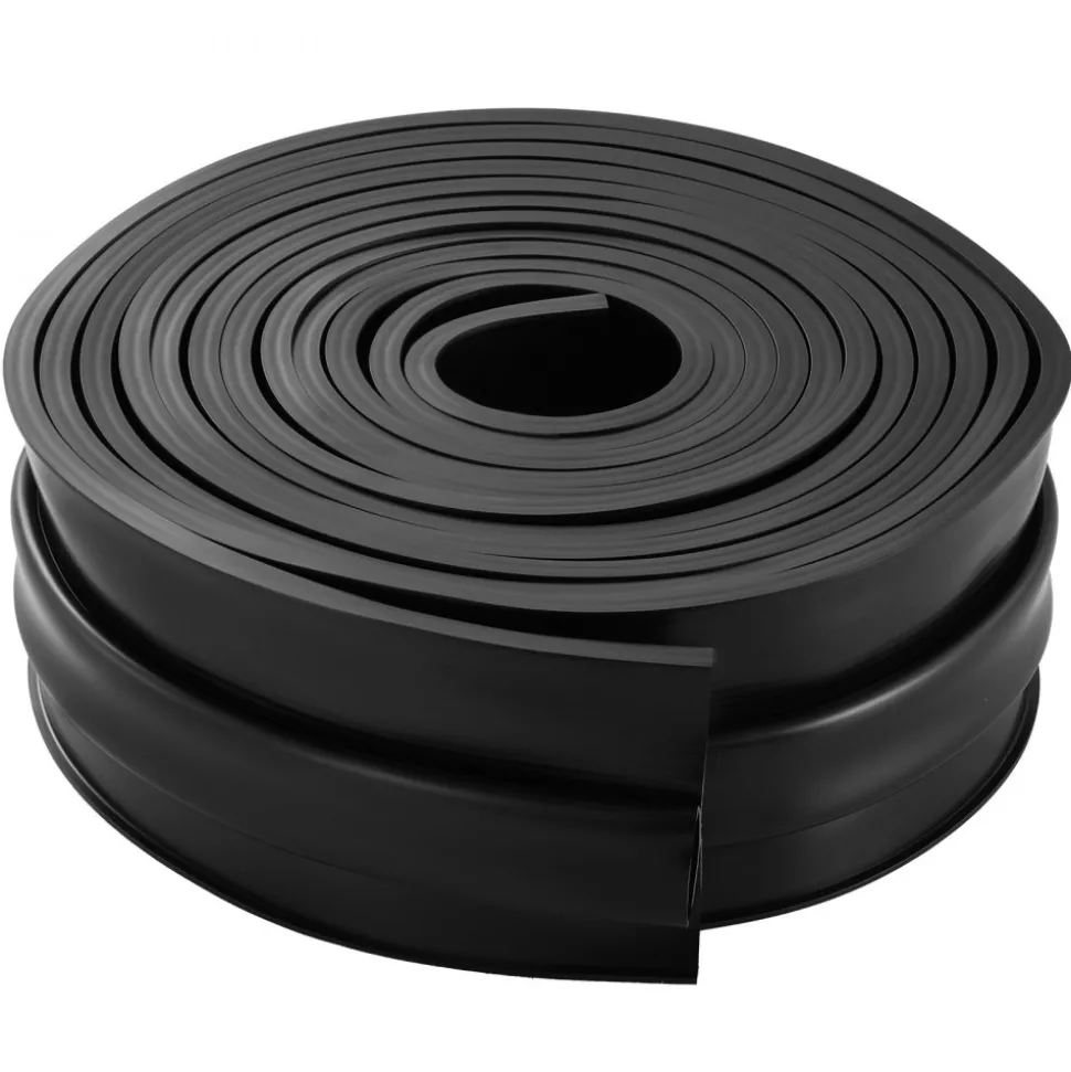 VEVOR Garage Door Threshold and Bottom Seals Kit, 16 FT U Shape+O Ring Universal Garage Door Bottom Seal Weatherstrip PVC, Combine with Weatherproof Garage Threshold Seal Strip with Adhesive, Black