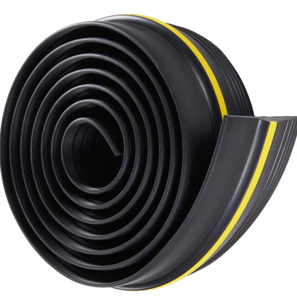 VEVOR Garage Door Threshold and Bottom Seals Kit, 10 FT U Shape+O Ring Universal Garage Door Bottom Seal Weatherstrip PVC, Combine with Weatherproof Garage Threshold Seal Strip with Adhesive, Black