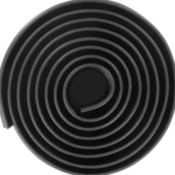 VEVOR Garage Door Threshold Seal Strip, 12 FT Universal Garage Door Floor Seal Strip with Adhesive, Garage Door Bottom Weatherproof Strip, Upgraded Thick PVC DIY Weather Stripping Replacement, Black