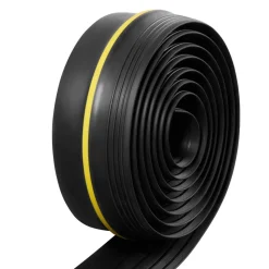 VEVOR Garage Door Threshold Seal Strip, 16.5 FT Universal Garage Door Floor Seal Strip with Adhesive, Garage Door Bottom Weatherproof Strip, Upgraded Thick PVC DIY Weather Stripping Replacement, Black