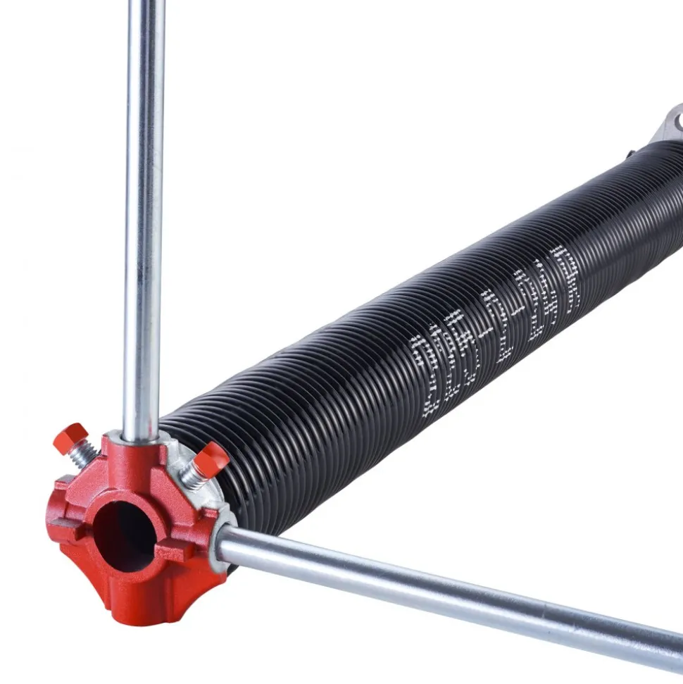VEVOR Garage Door Torsion Springs, Pair of 0.225 x 2 x 24 in, 16000 Cycles, Electrophoresis Black Coated for Replacement, Garage Door Springs with Non-Slip Winding Bars, Gloves and Mounting Wrench