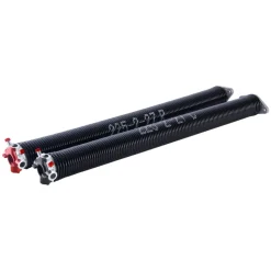 VEVOR Garage Door Torsion Springs, Pair of 0.207 x 2 x 24 in, 16000 Cycles, Electrophoresis Black Coated for Replacement, Garage Door Springs with Non-Slip Winding Bars, Gloves and Mounting Wrench