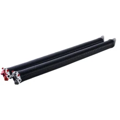 VEVOR Garage Door Torsion Springs, Pair of 0.25 x 2 x 32 in, 16000 Cycles, Electrophoresis Black Coated for Replacement, Garage Door Springs with Non-Slip Winding Bars, Gloves and Mounting Wrench