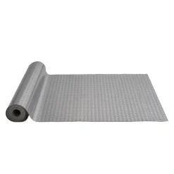 VEVOR Garage Floor Mat, 228.35 x 59.05 inch PVC Garage Flooring Roll, Non-slip Diamond Texture, 93.65 sq.ft Covering Space, Garage Mats for Under Cars, for Gyms Boats Car Trailer, Silver