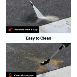 VEVOR Garage Floor Mat, 7.5'x20' Waterproof Protection from Water,Snow, Rain,Mud and Oil for Cars, Non-slip Heavy Duty Containment Mat with TPE Anti-Leak Backing & Easy to Clean & Cuttable