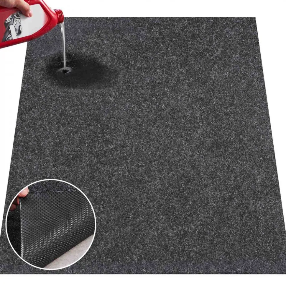 VEVOR Garage Floor Mat, 7.5'x20' Waterproof Protection from Water,Snow, Rain,Mud and Oil for Cars, Non-slip Heavy Duty Containment Mat with TPE Anti-Leak Backing & Easy to Clean & Cuttable