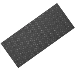 VEVOR Garage Floor Roll, 7.5 x 20 ft Garage Flooring Mat, 2.2 mm Thickened PVC Diamond Plate Floor Protector Mat with Double-sided Tape, Non-Slip, Easy to Clean for Warehouse, Gyms,Silver Gray