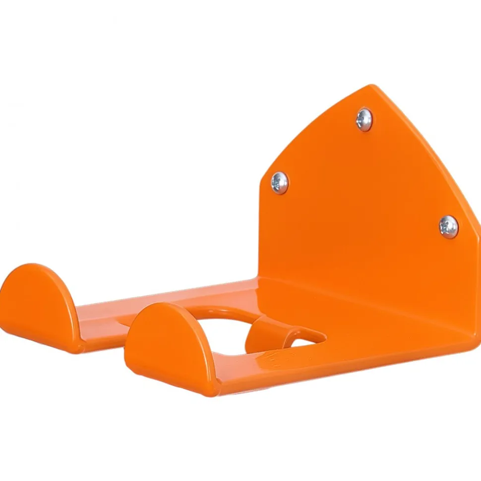 VEVOR Garage Organizer Trimmer Rack 5.9 Inch 2 Pack 180 lbs Total Load, Wall Mount Garden Power Tool Hanger Weed Whackers Holder for Grass/Hedge Trimmer, Leaf Blower, Chainsaw, Garden Tools, Orange
