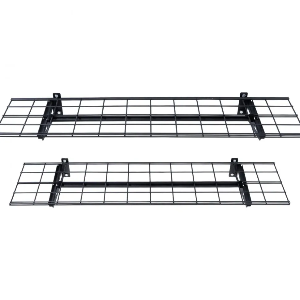VEVOR Garage Storage Shelving, 2 Pack, 4 x 1 ft Heavy Duty Garage Shelves Wall Mounted, 400 lbs Load Capacity(Total) Garage Storage Rack Floating Shelves, Suitable for Shop, Shed, Garage Storage