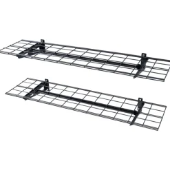VEVOR Garage Storage Shelving, 2 Pack, 4 x 1 ft Heavy Duty Garage Shelves Wall Mounted, 400 lbs Load Capacity(Total) Garage Storage Rack Floating Shelves, Suitable for Shop, Shed, Garage Storage