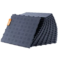 VEVOR Garage Tiles Interlocking, 12 x 12 x 0.53 inch 50 Pack Garage Floor Covering Tiles, Non-Slip Double-Sided Texture Garage Flooring Tiles, for Garages, Basements, Repair Shops, Graphite Gray