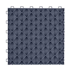 VEVOR Garage Tiles Interlocking, 12 x 12 x 0.53 inch 50 Pack Garage Floor Covering Tiles, Non-Slip Double-Sided Texture Garage Flooring Tiles, for Garages, Basements, Repair Shops, Graphite Gray