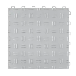 VEVOR Garage Tiles Interlocking, 12 x 12 x 0.53 inch 25 Pack Garage Floor Covering Tiles, Non-Slip Double-Sided Texture Garage Flooring Tiles, for Garages, Basements, Repair Shops, Red
